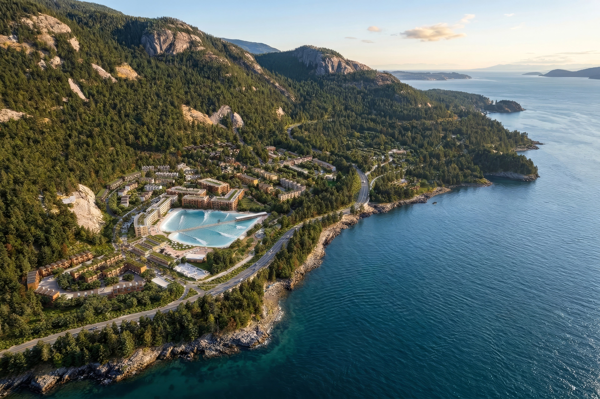 Aerial view of South Britannia